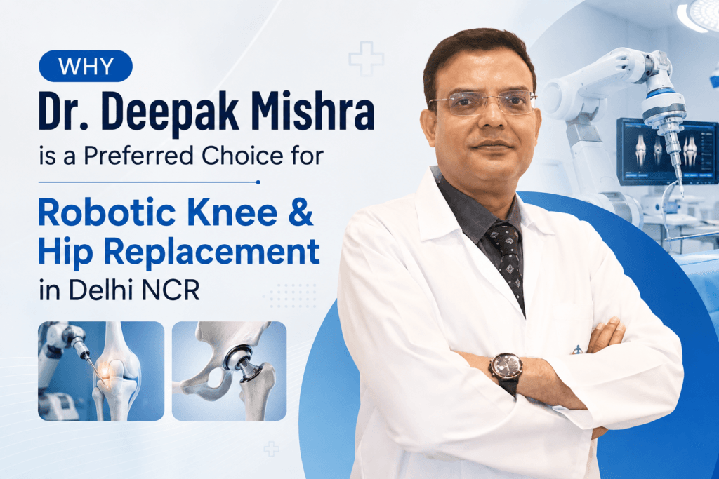 Why Dr. Deepak Mishra is a Preferred Choice for Robotic Knee & Hip Replacement in Delhi NCR